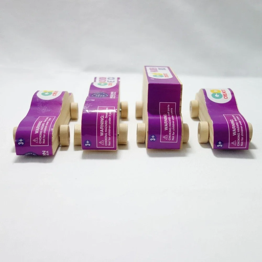 Go Create Horizon Set of 4 Wooden Play Vehicles Car Sports Car Bus Race Car‎